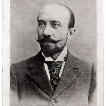 Georges Méliès en 1895, a los 34 años de edad. 