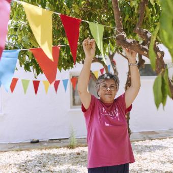 La Mari Pepa va estar implicada en el projecte des del principi, rebent als voluntaris d'Europa.