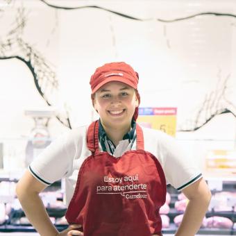 Mariela Aguirre received specific training in the fresh food sector.