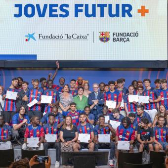 Joves Futur+, proyecto impulsado por la Fundación FC Barcelona y la Fundación ”la Caixa".
