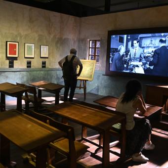 Interior Berlanga. Cine, vida y humor en CaixaForum Barcelona.