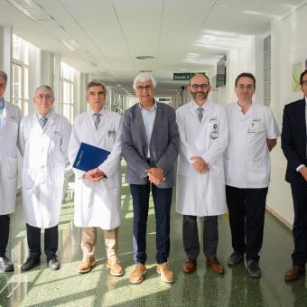 Dr. Urbano, Dr. Campo, Dr. Campistol, Dr. Manel Balcells, Dr. Fernández de Larrea, Dr. Juan y Sr. Ignasi López.