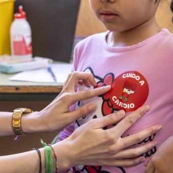 Una de las niñas participantes en el estudio.