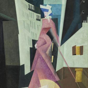 Lyonel Feininger, La dama de malve, 1922.