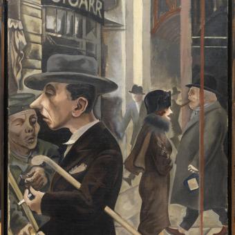 George Grosz, Escena de carrer, 1925.