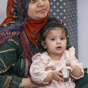 Mother and daughter in one of the learning workshops.