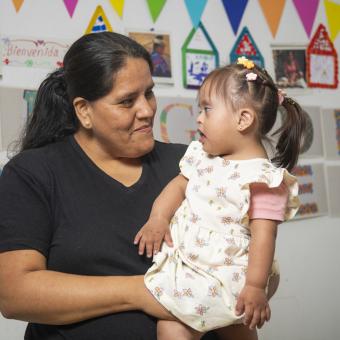 Sherley and her daughter Rebecca.