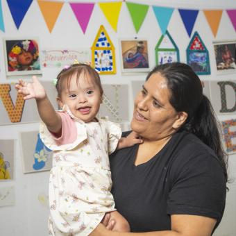 Sherley and her daughter Rebecca.