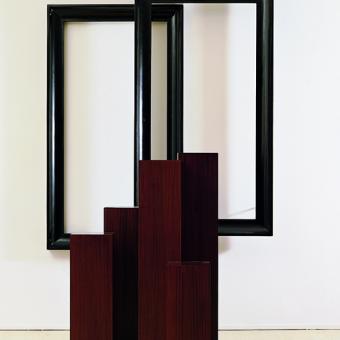 Jan Vercruysse (1948-2018) Eventail VIII, 1987. Bois 252 x 165 x 180 cm.