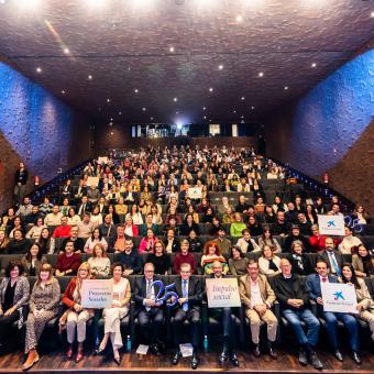 Acto de celebración de los 25 años de las Convocatorias de Proyectos Sociales en CaixaForum Madrid