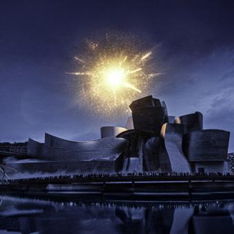 Imatge del projecte #JoCanto, impulsat per la Fundació "la Caixa", al Museu Guggenheim Bilbao.