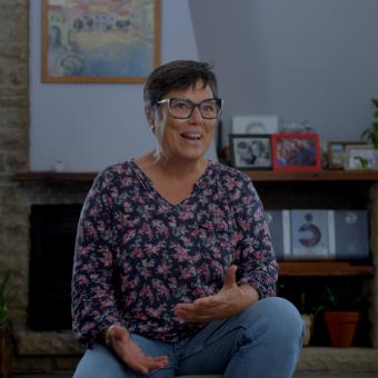 Silvia forma parte de una familia acogedora del programa «Tiende una mano. Acoge».