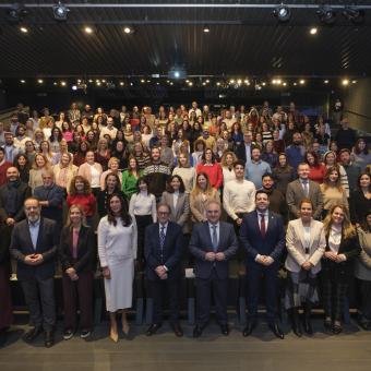 Foto de familia de ambas las entidades. 