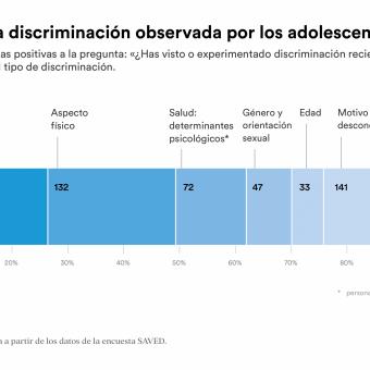 Causas de la discriminación observada por los adolescentes.