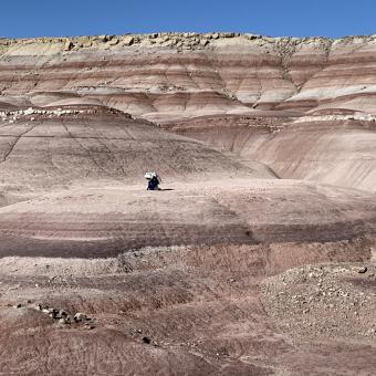Vista general del desierto de Utah donde se ha llevado a cabo la misión Hypatia II.