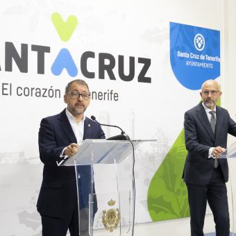 Imágenes de la rueda de prensa de presentación de CaixaForum Tenerife.