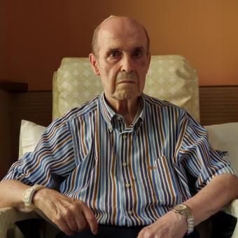Francisco Leniz Martínez, pacient de la unitat de cures pal·liatives San Camilo de Tres Cantos (Madrid).