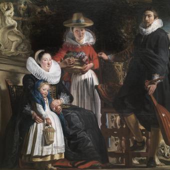 Jacques Jordaens, «La familia del pintor», 1621-22. Óleo sobre lienzo.