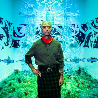 George Nuku, artista de origen maorí.