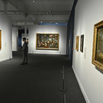 Una de las salas de la exposición «Rubens y los artistas del Barroco flamenco» en CaixaForum Palma.