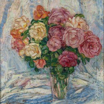 Ignacio Zuloaga, «Florero», 1943. Óleo sobre tela.