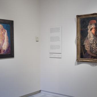 Una de las salas de la exposición «Zuloaga/Anglada-Camarasa» en CaixaForum Palma.