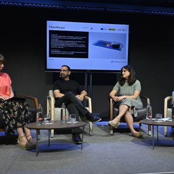 De izq. a dcha: Olivia Blanchard; José Ferrer Costa; Núria Alberich Margalef y Luana Mathias Souto.