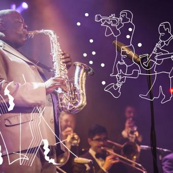La 'brass band' de Jesse Davis actuará acompañada por el artista visual Pedro Strukelj