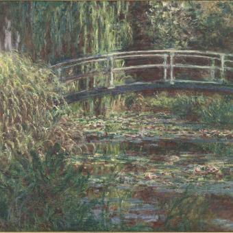 Claude Monet, «Le bassin aux nymphéas, harmonie rose» [El estanque de los nenúfares, armonía rosa], 1900. Musée d’Orsay.