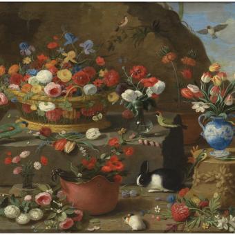 Jan van Kessel el Viejo, «Bodegó de flors». 