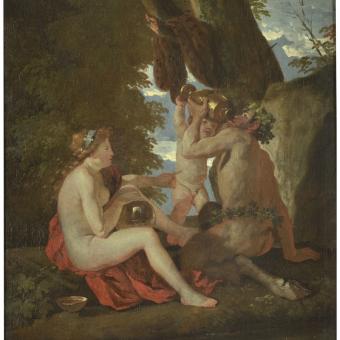 Nicolas Poussin, «Escena bacanal», 1626 – 1628. Oli sobre tela.