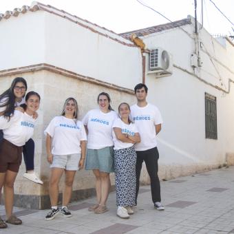 Los hijos de la familia Serrano, Teresa, Miriam, Marta, Irene, Miguel Ángel, Karol, Isabela y Alfonso.
