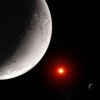 Concepto artístico de cómo podría verse el exoplaneta rocoso Trappist-1C