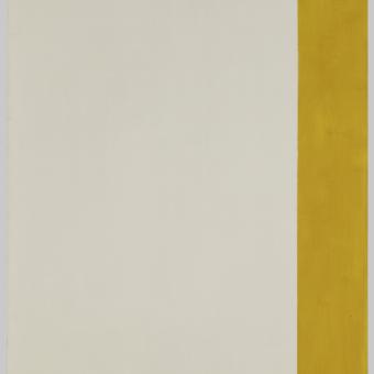 Barnett Newman, «Not There–Here» [No allí-aquí], 1962. Centre Pompidou, París. Musée national d’art moderne / Centre de création industrielle AM 1988-1166.