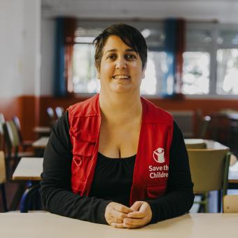 Mónica San Julián, treballadora social de Save the children, entitat que forma part del programa CaixaProinfància.
