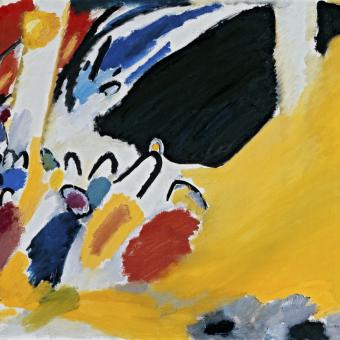 Imagen del documental «Kandinsky: voir la musique, réinventer la peinture», de Pierre-Henri Gibert. Cinétévé, ARTE France y Centre Pompidou, con el apoyo de la Procirep-Angoa y el CNC, y la participación de CaixaForum+.