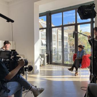 Una imagen del rodaje del documental RED.