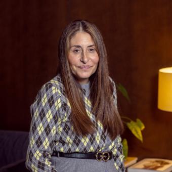 Ana García Jorodovich, user of the Comprehensive care for people with advanced illnesses programme of the ”la Caixa” Foundation.