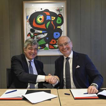 Josep Maria Coronas, Managing Director of ”la Caixa” Foundation and Peter Simon, CEO of the World Savings and Retail Banking Institute.