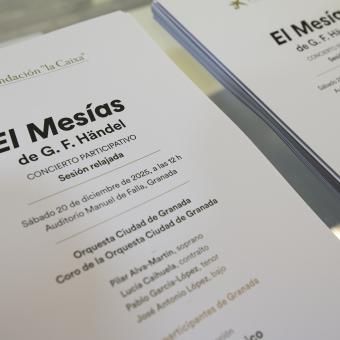 Libreto con la adaptación del Mesías de Händel para el concierto inclusivo.