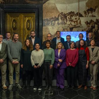 Foto de familia de los ganadores de las subvenciones de investigación 2025.