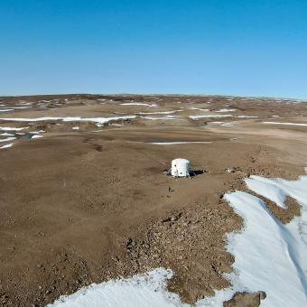 Aspecte general de la Flashline Mars Arctic Research Station