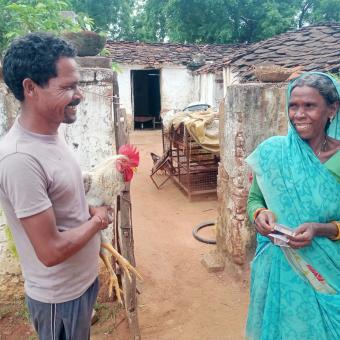 Siviya es beneficiaria del programa Work4Progress de la Fundación ”la Caixa” a través de ActionAid India.