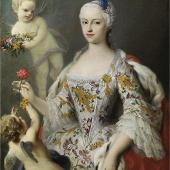 Jacopo Amigoni, «La infanta Maria Antònia Fernanda de Borbó», c.1750. Oli sobre tela.