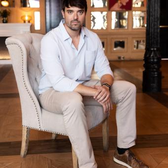 Juan Argote, becari de la Fundació ”la Caixa” i director d'Aurora Data Solutions.