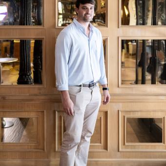 Juan Argote, becari de la Fundació ”la Caixa” i director d'Aurora Data Solutions.