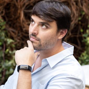 Juan Argote, becari de la Fundació ”la Caixa” i director d'Aurora Data Solutions.