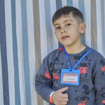 Leonel, beneficiario del programa CaixaProinfancia de la Fundación ”la Caixa”.