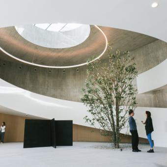 L’entrada del CaixaResearch Institute de la Fundació ”la Caixa”.
