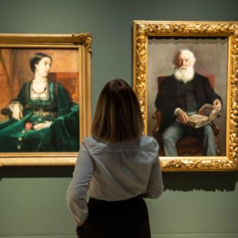 Two of the works on display at the "Ashurbanipal" exhibition at CaixaForum Madrid.